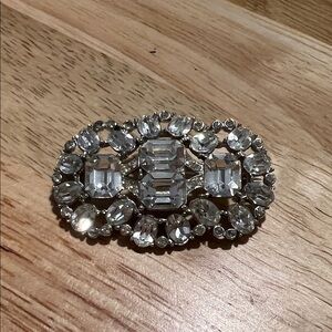 Elegant Antique Crystal Brooch
